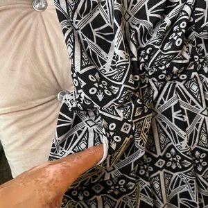 Black and white romper